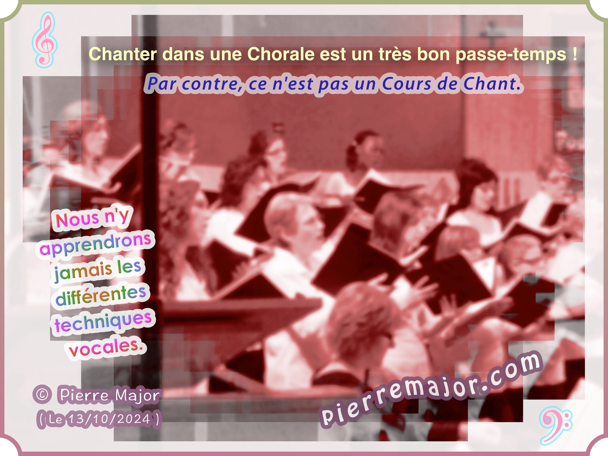 Mieux vaut prendre de vrais cours de Chant